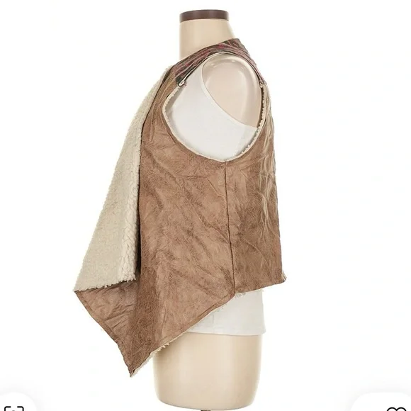 Flying Tomato Brown and Cream Vest - Picture 4 of 4